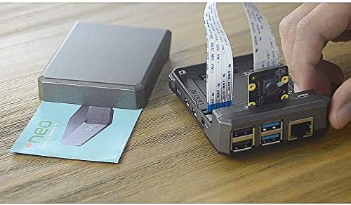 מארז ניאו של ארגון עם כובע מאוורר קירור עבור Raspberry Pi 4 | תומך במצלמה ותצוגת LCD | סיכות GPIO ו- POE נגישות